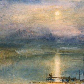 Moonlight on Lake Lucerne with the Rigi in the Distance, Switzerland, 1841