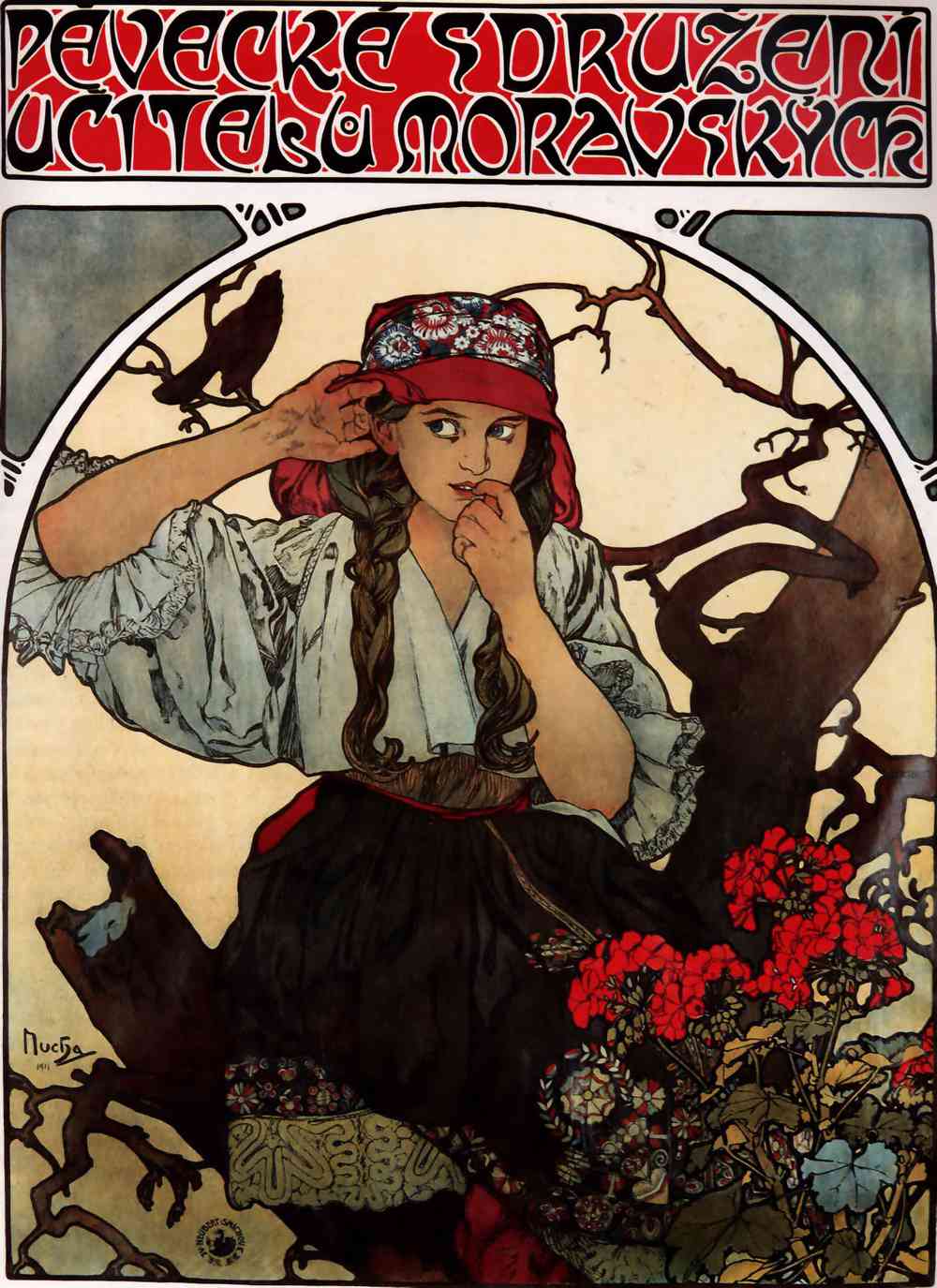 Moravian teachers choir by Alphonse Mucha