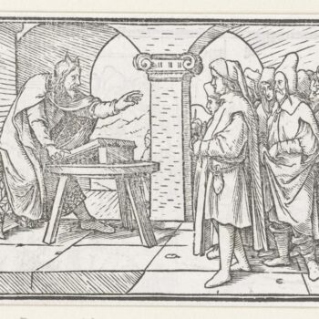 Moses teaches Israelites laws. 1538