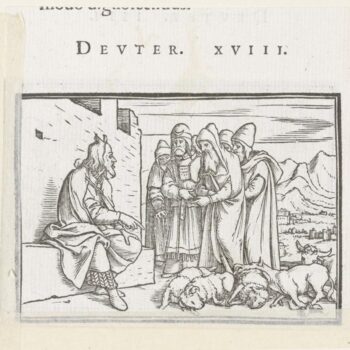 Moses teaches the priests. 1538