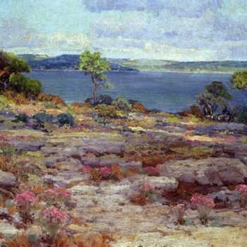 Mountain Pinks in Bloom, Medina Lake, Southwest Texas, 1921