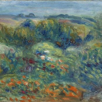 Mountain`s Slope, Bushes and Flowers, 1914
