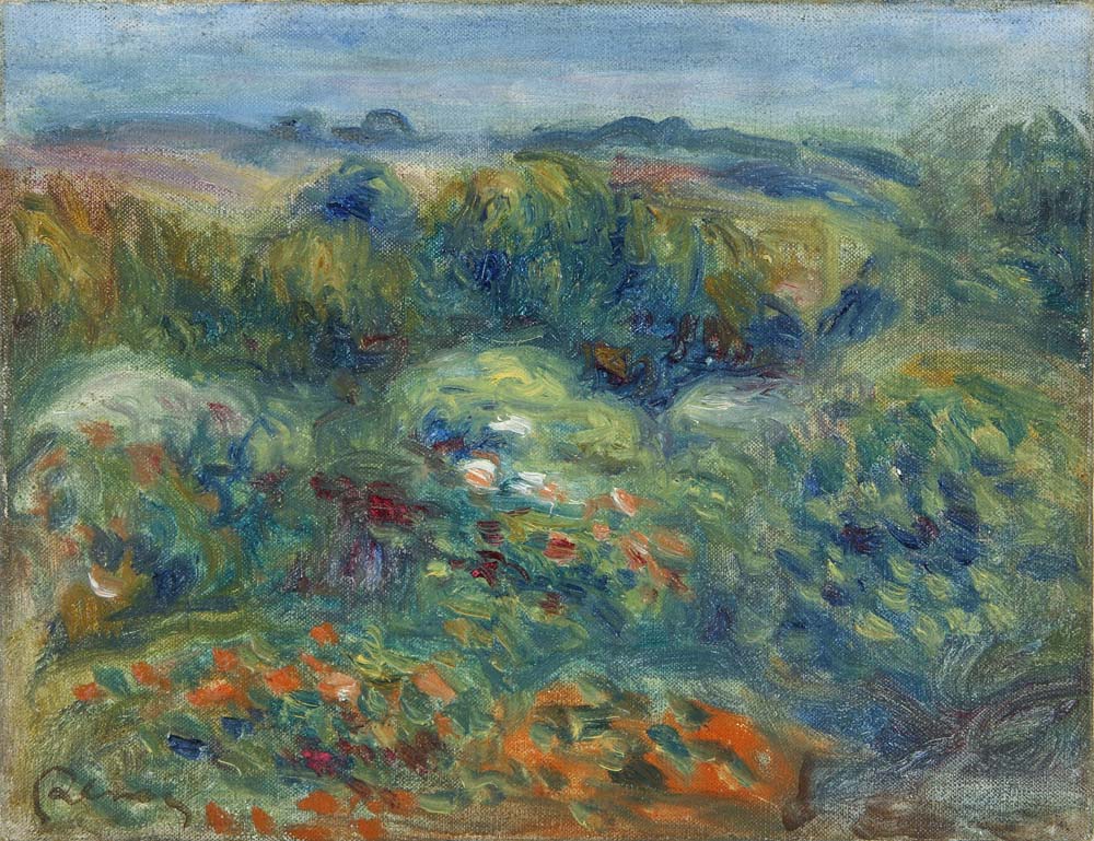 Mountain`s Slope, Bushes and Flowers, 1914