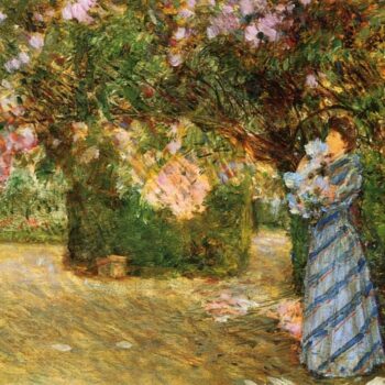 Mrs. Hassam at Villiers-le-Bel, 1888