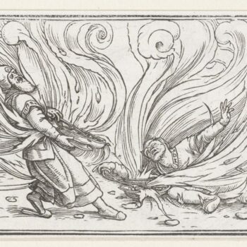 Nadab and Abihu slain by flames. 1538