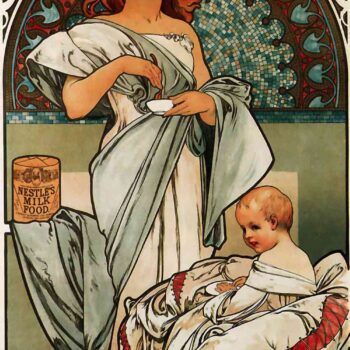 Nestle by Alphonse Mucha