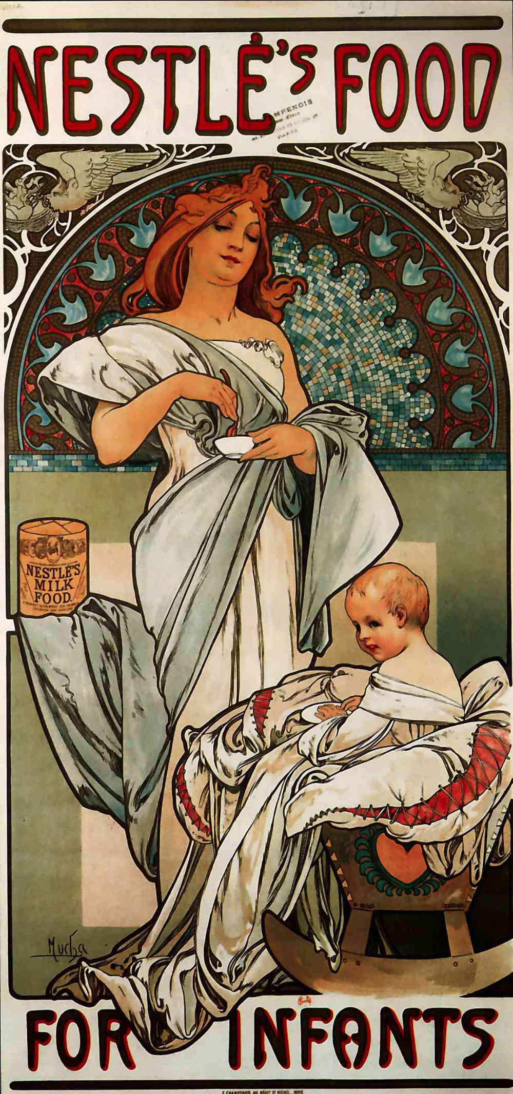 Nestle by Alphonse Mucha