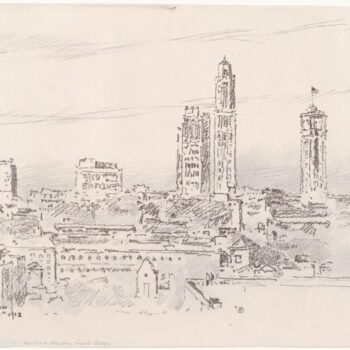 New York Skyline - Light Buildings, 1918 02
