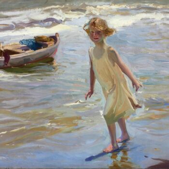 Nina en la playa by Joaquin Sorolla y Bastida, 1910, Christie's Images
