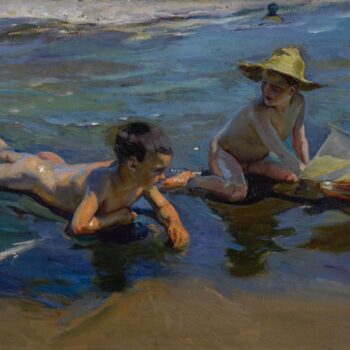 Ninos en la playa (1904)