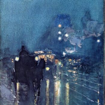 Nocturne, Railway Crossing, Chicago, 1892-93