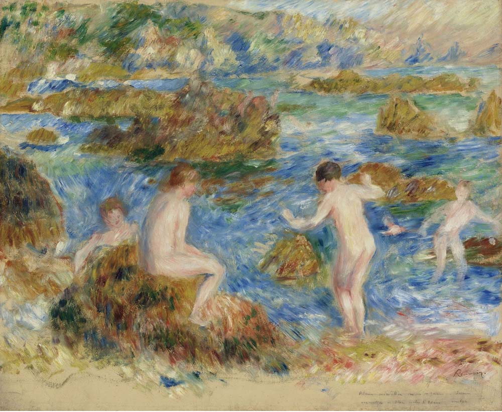 Nude Boys on the Rocks at Guernsey, 1883