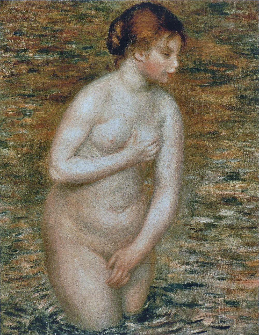 Nude Stading in the Water, 1888