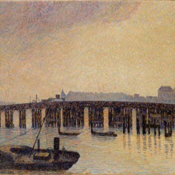 Old Chelsea Bridge, London, 1890