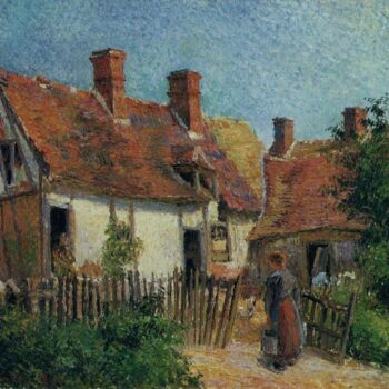 Old Houses at Eragny, 1885