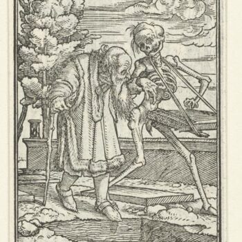 Old man and Death. 1524-1538