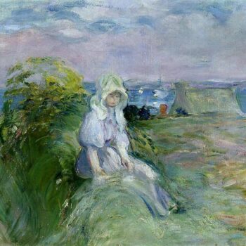 On the Cliff at Portrieux - 1894