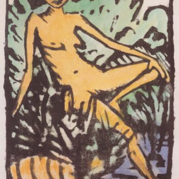 Otto Mueller - Am Ufer sitzendes Madchen - 1922-26
