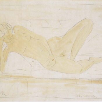 Otto Mueller - Auf dem Sofa liegender Akt - ca1925