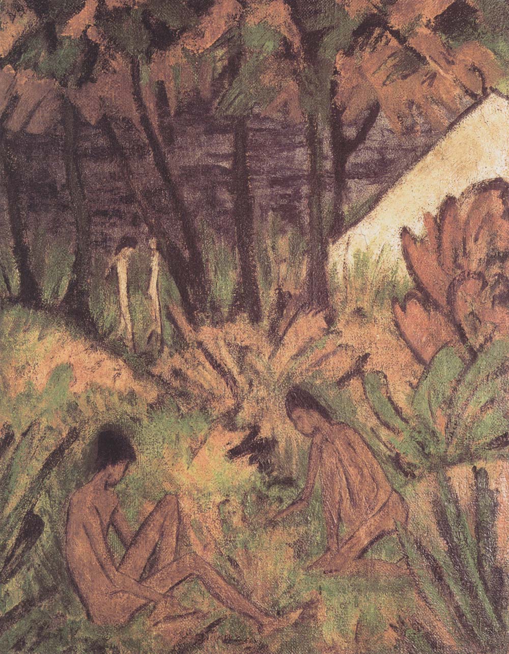 Otto Mueller - Badende am Waldsee - ca1919