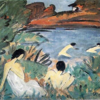 Otto Mueller - Badende im Waldsee