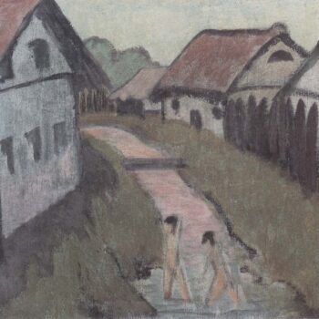 Otto Mueller - Dorfbach mit Badenden - ca1928