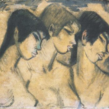 Otto Mueller - Drei Madchen im Profil - ca1918