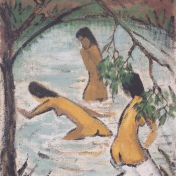 Otto Mueller - Drei badende im Wasser - ca1913
