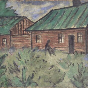 Otto Mueller - Hauser mit grunen Dachern - ca1918