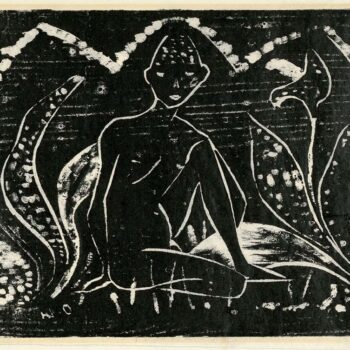 Otto Mueller - Knabe zwischen Blattpflanzen - 1912