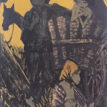Otto Mueller - Lagernde Zigeunerfamilie am Planwagen - 1926-27