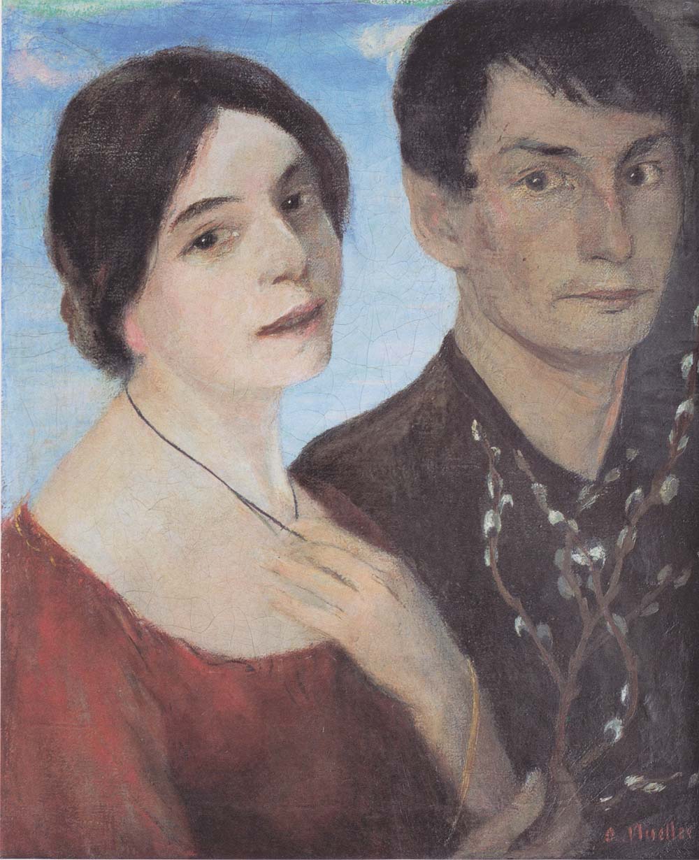 Otto Mueller - Liebesfruhling II (Doppelbildnis Maschka und Otto Mueller) - ca1903