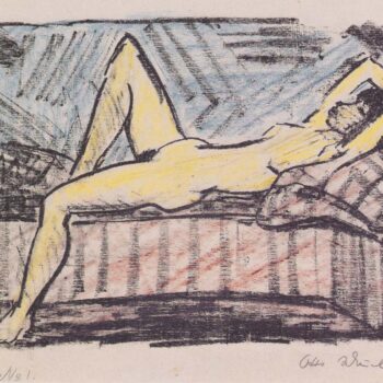 Otto Mueller - Liegende auf der Couch - 1919