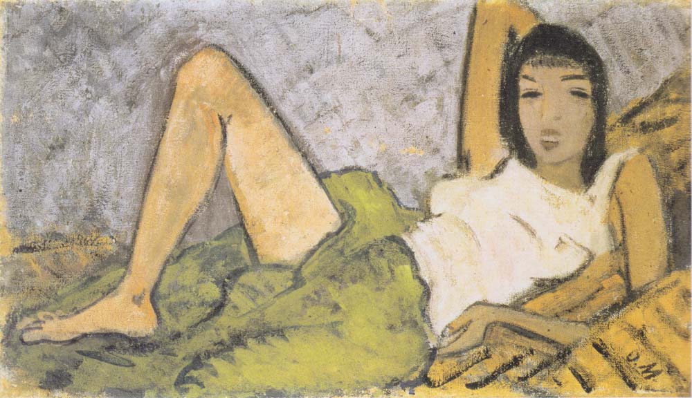 Otto Mueller - Liegendes Madchen - 1914