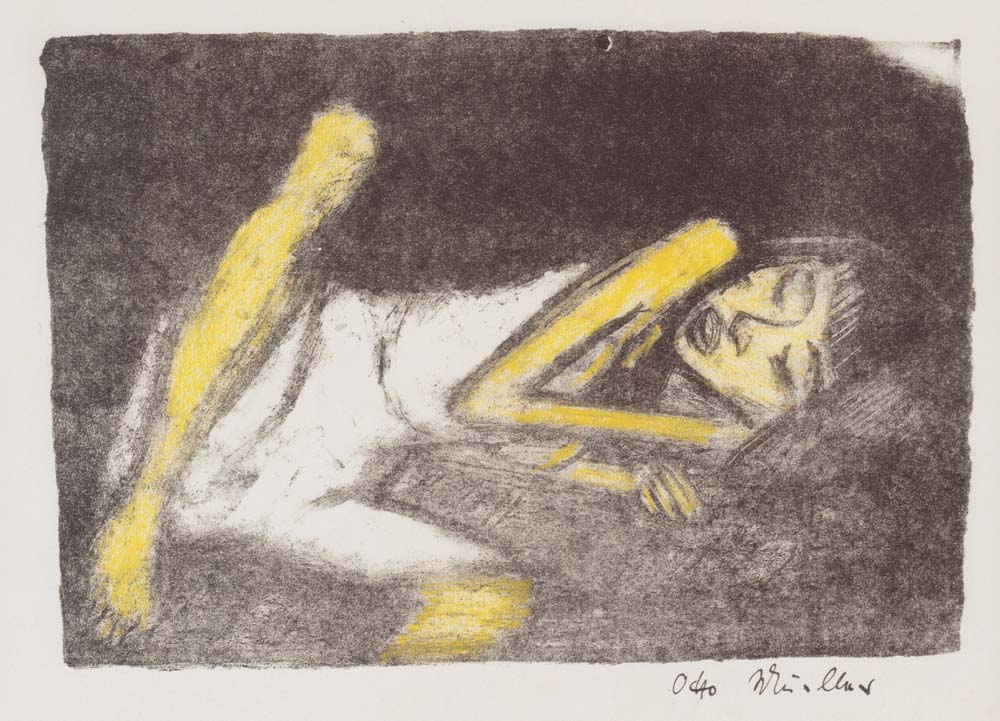 Otto Mueller - Madchen auf der Liege - 1919