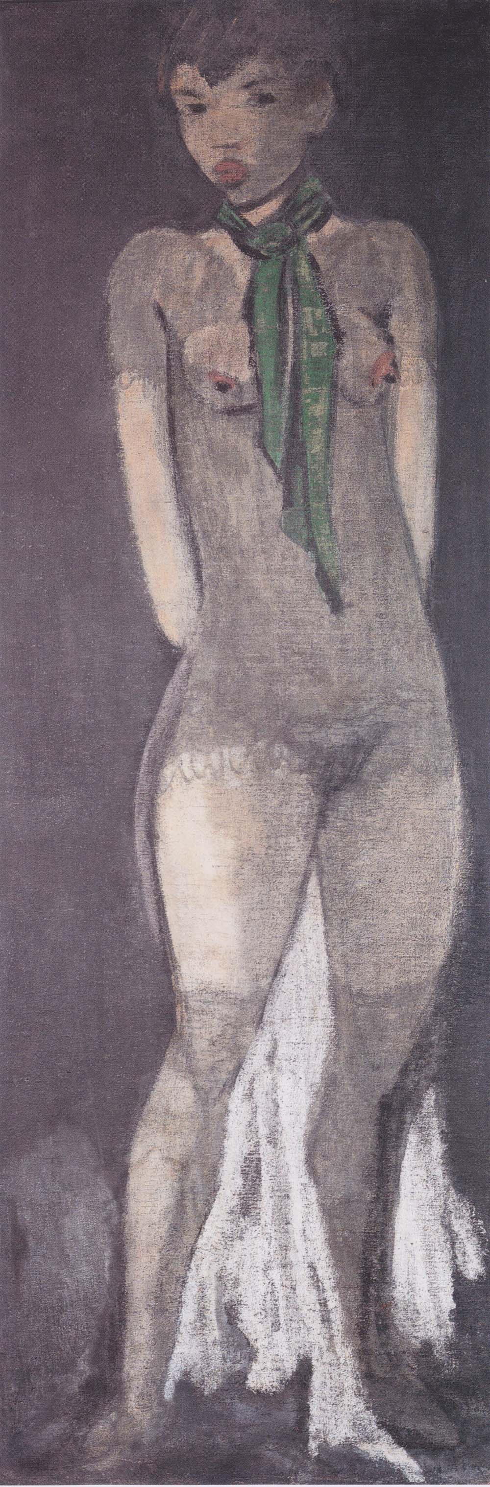 Otto Mueller - Madchen mit grunem Schal - ca1928