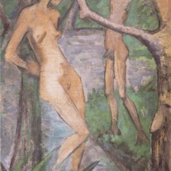 Otto Mueller - Madchen und Knabe am Waldteich - ca1922