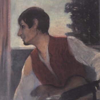 Otto Mueller - Selbstbildnis mit Gitarre - 1903-04