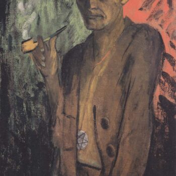 Otto Mueller - Selbstbildnis mit Pentagramm - ca1924