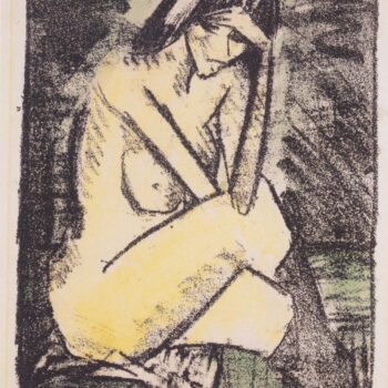 Otto Mueller - Sitzende in Strumpfen - 1924