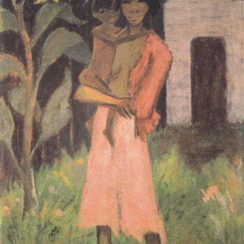 Otto Mueller - Stehende Zigeunerin mit Kind - ca1926