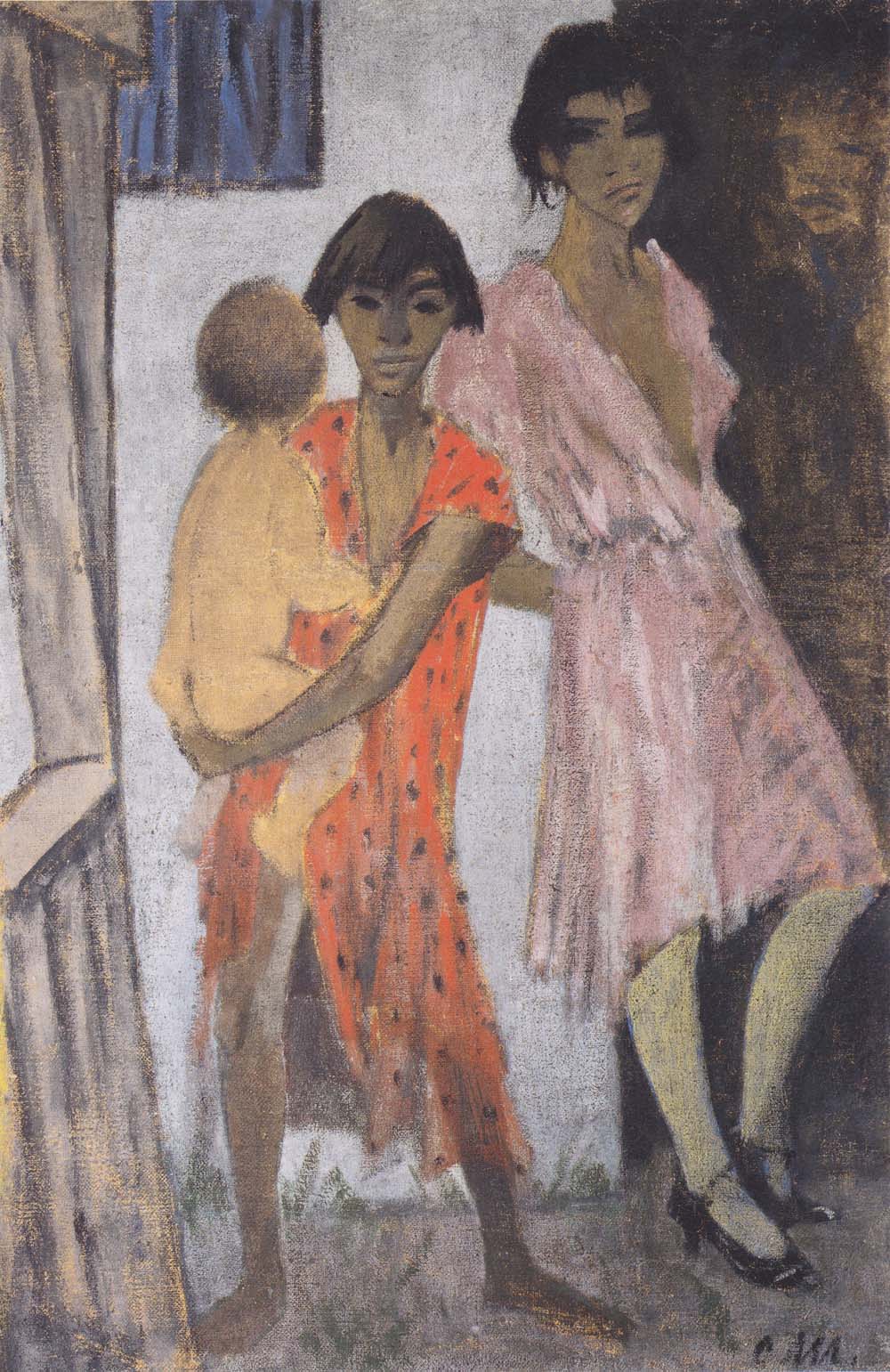 Otto Mueller - Stehende Zigeunerkinder - ca1927
