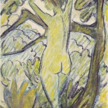 Otto Mueller - Stehender Akt in Baum