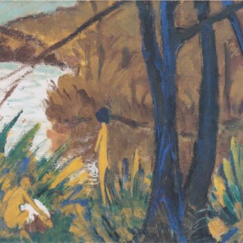 Otto Mueller - Waldsee mit zwei Akten - ca1912