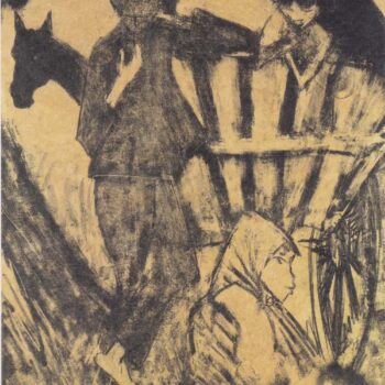 Otto Mueller - Zigeunerfamilie am Planwagen, 1926-27