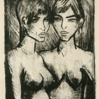 Otto Mueller - Zwei Madchen - Halbakte (Russisches Madchenpaar) - 1920