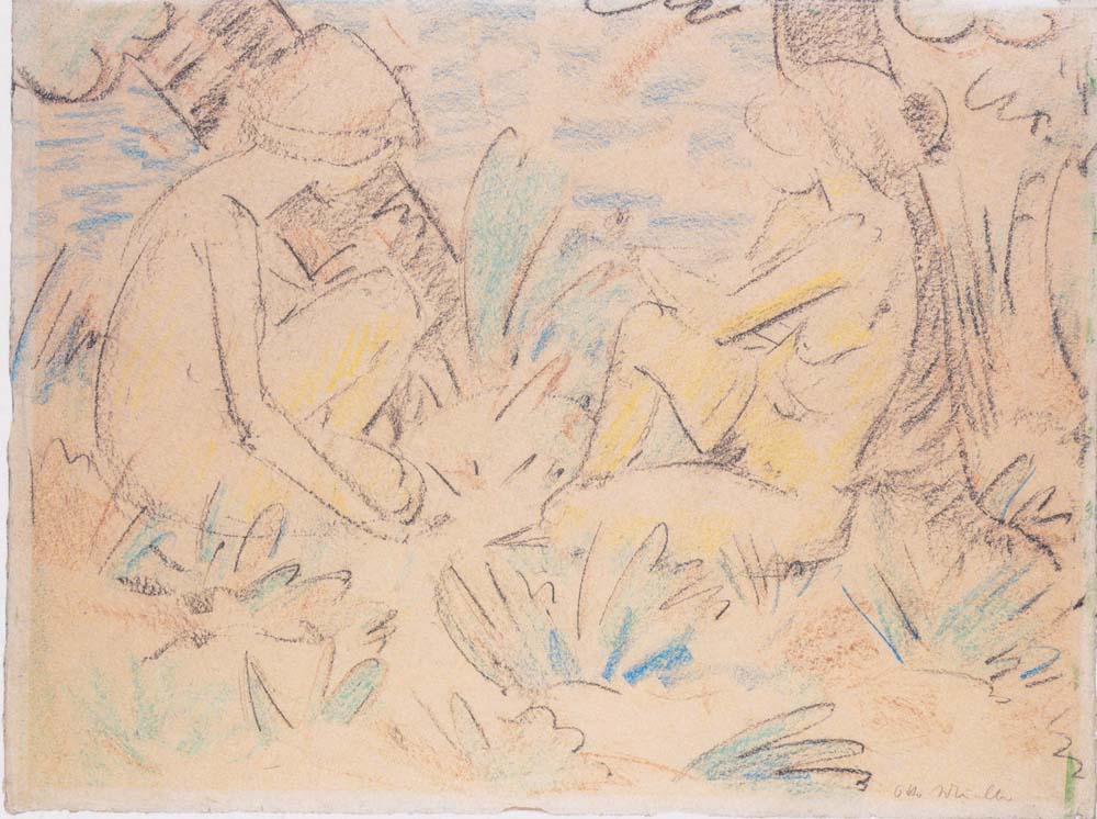 Otto Mueller - Zwei Madchen am Waldrand - ca1924
