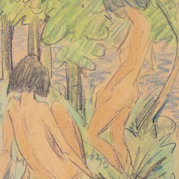 Otto Mueller - Zwei Madchen im Wald - ca1924
