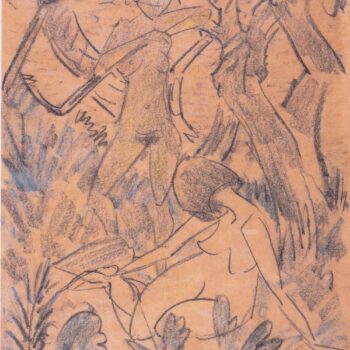 Otto Mueller - Zwei Madchen im Wald - ca1925