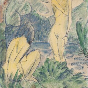 Otto Mueller - Zwei badende Madchen - ca1925